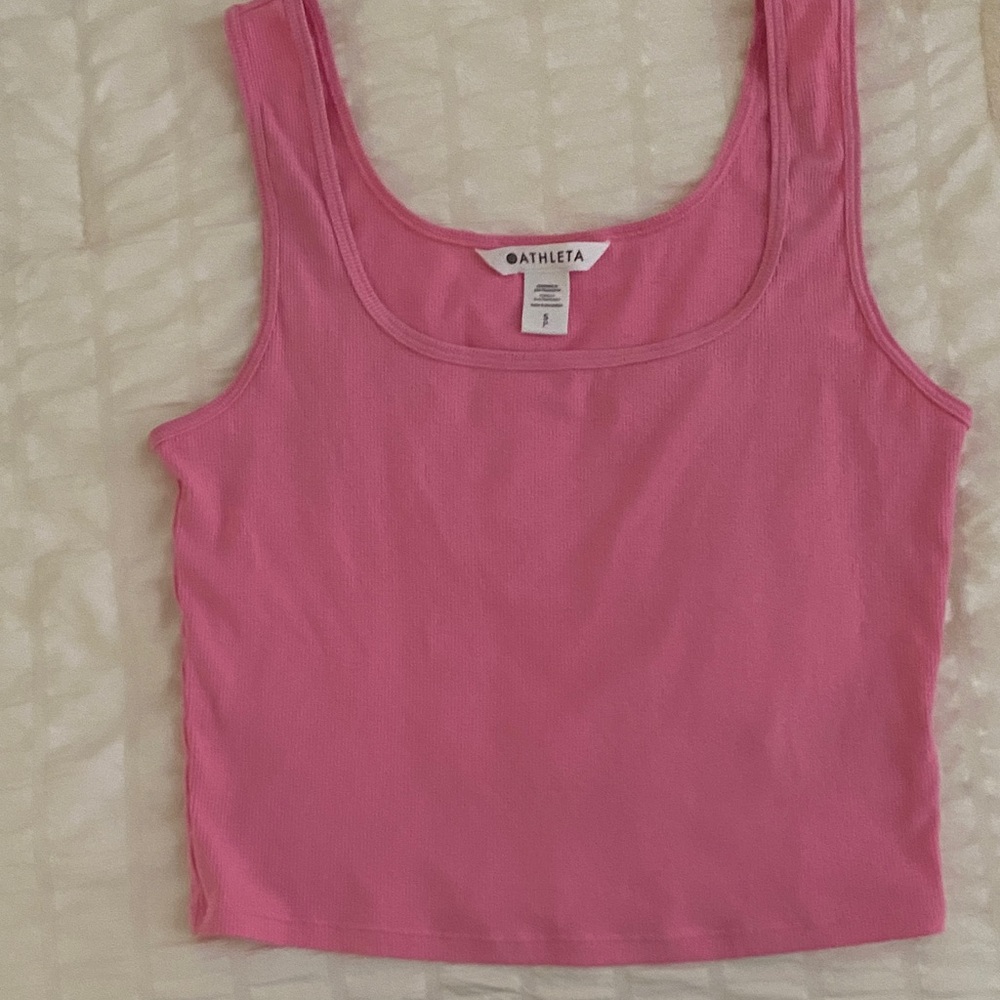 Athleta Cropped Square Neck Tank Top